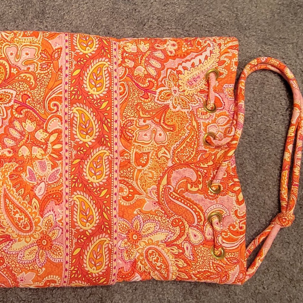 Vera Bradley Sherbert Draw String Backpack - *Ret… - image 1
